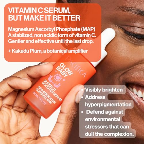 Pacifica Vitamin C Serum for Face – Glow Baby Brightening Facial - Product Imagery