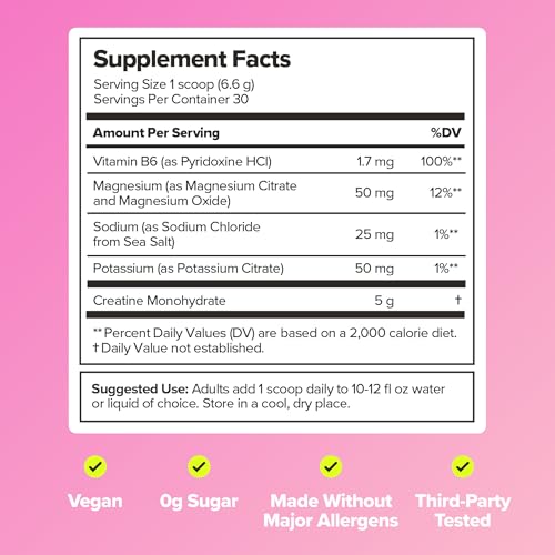 FLO Women's Creatine + Electrolytes for Strength & Tone – 30 - Product Imagery
