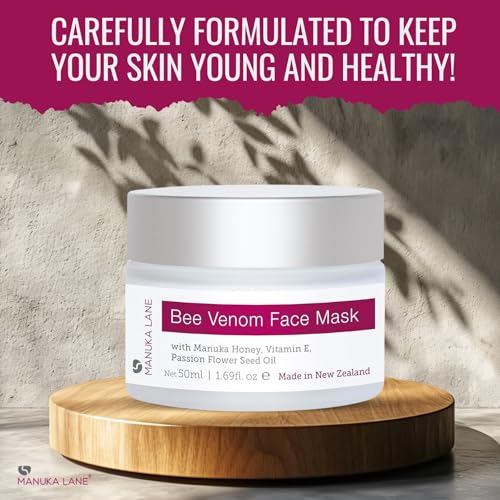 Manuka Lane, Bee Venom Face Mask, with Natural Honey, Vitamin E, - Product Imagery