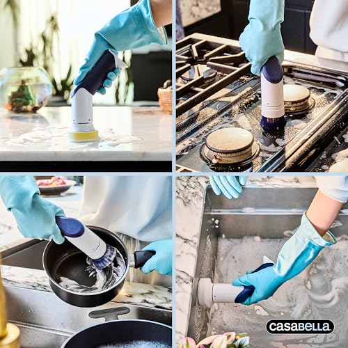 Casabella Power Spin Handheld Scrubber - Product Imagery