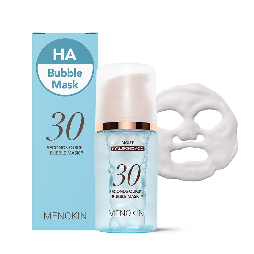 MENOKIN 30 Seconds Bubble Mask MOIST, Hyaluronic Acid Face Mask, - Product Imagery