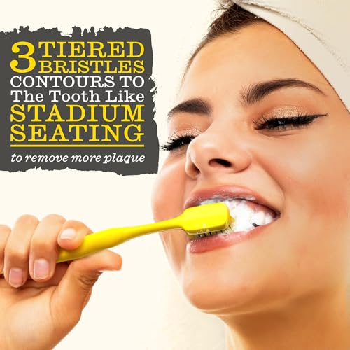 TWICE Soft Stadium Bristle Toothbrush – Innovative 3-Tier Soft - Product Imagery
