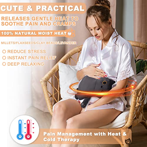 Microwave Heating Pad for Period Cramps Pain Relief, 16"×12", - Product Imagery