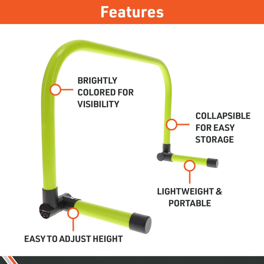 Body Sport Adjustable Athletic Speed Training Hurdles, Jumping & Speed Training Fitness Equipment, Hurdles for Track & F