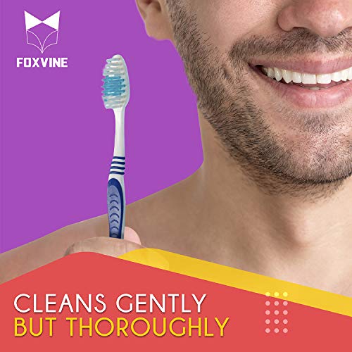 EcoFox Bulk Toothbrushes 25 Pack | Individually Wrapped Travel - Product Imagery
