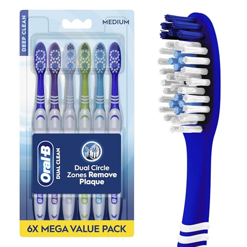 Oral-B Toothbrush Dual Clean, Medium, 6 Count - Product Imagery