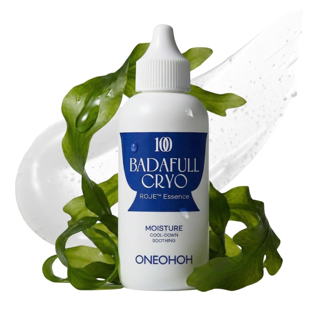 ONEOHOH BADAFULL Cryo Roje Cooling Face Serum for Sensitive Skin, Hydrating Serum with Ceramide NP, Seaweed Extract, Lig