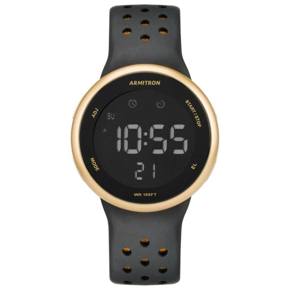 Armitron Sport Unisex Digital Chronograph Silicone Strap Watch, 40/8423 – Blue