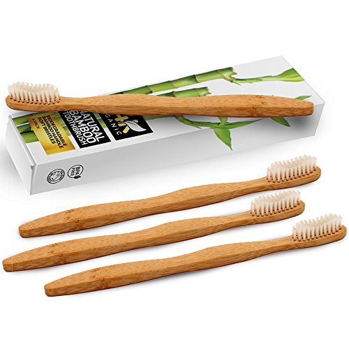 Natural Bamboo Toothbrush By 24K Organic Eco friendly – Go Green - Product Imagery