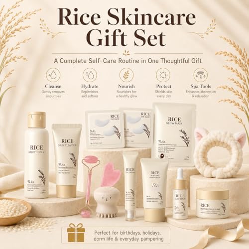 13PCS Rice Korean Skin Care Set, Korean Skincare Set, Korean - Product Imagery