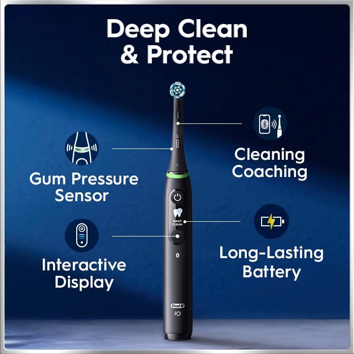 Oral-B iO Deep Clean + Protect Rechargeable Electric Toothbrush, - Product Imagery