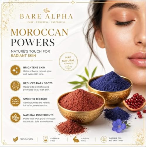 Moroccan Bliss Nila Powder and Red Tebrima Aker Fassi Powder Set - Product Imagery