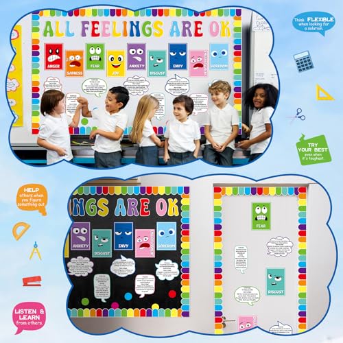 ZOIIWA Mental Health Bulletin Board School Counselor Classroom - Product Imagery