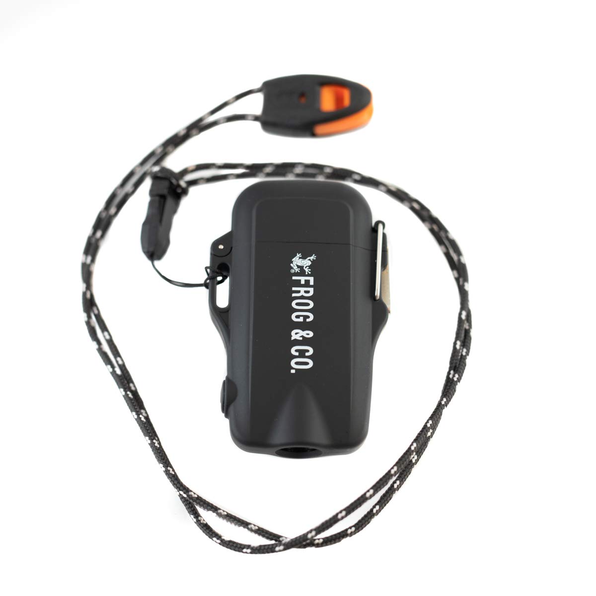 Survival Frog Tough Electric Lighter 2.0 - Waterproof & Windproof Lighters - Flameless Top-Facing Dual Arc Plasma, USB R