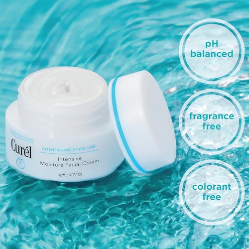 Curel Japanese Skin Care Intensive Face Moisturizer Cream, - Product Imagery