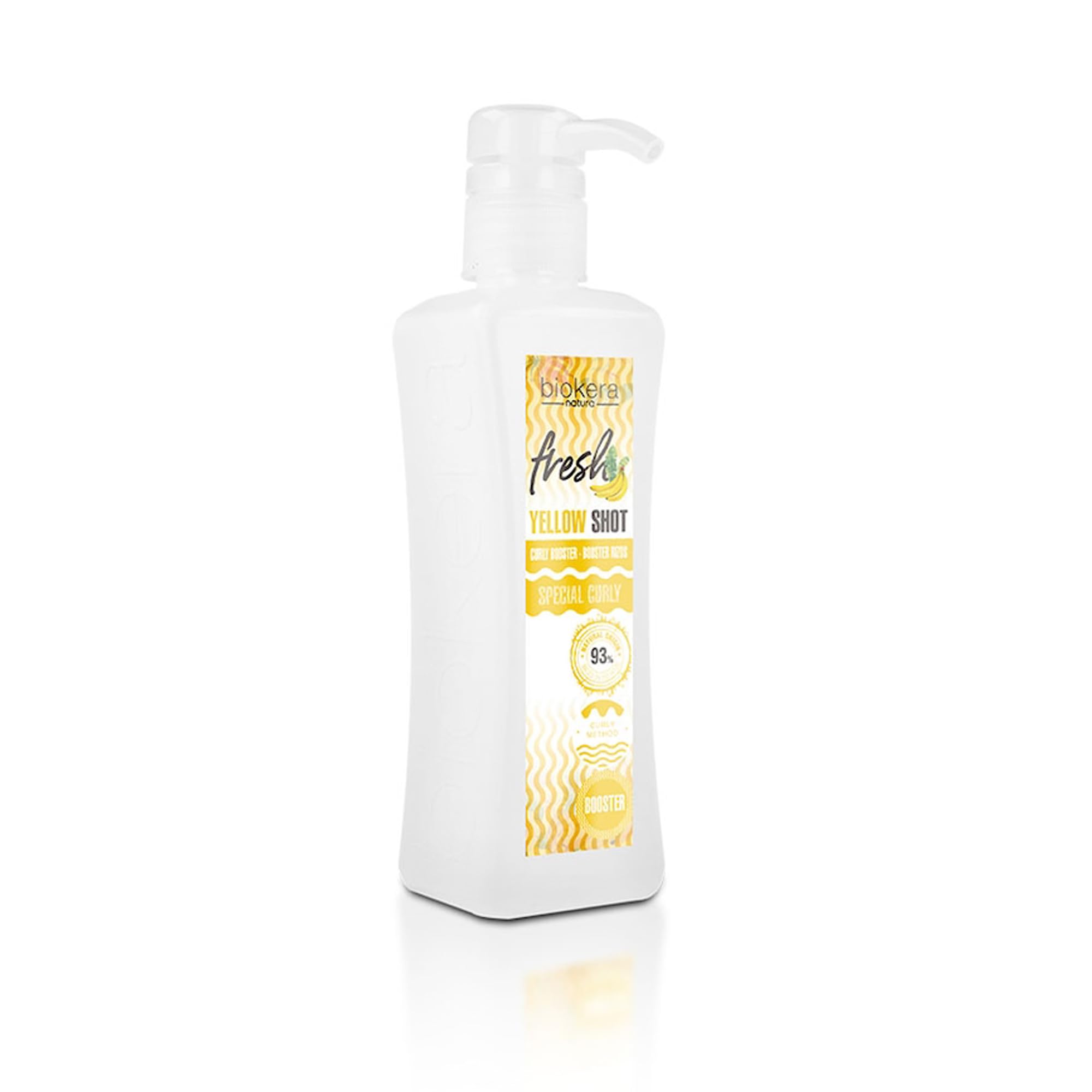 SALERM Curl Activator Gel in yellow shot bottle, 300ml, for defined, hydrated curls, sulfate-free, parabens-free, vegan hair styling agent.