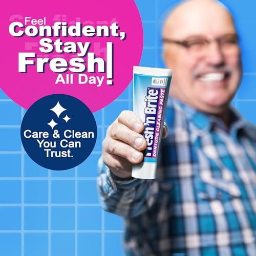 Fresh 'n Brite Denture Cleaner Paste, ADA Accepted Dual Action - Product Imagery
