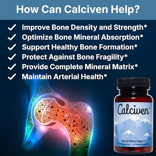 Calciven Natural Bone Support Supplement, Vegetarian, Gluten-Free - Product Imagery