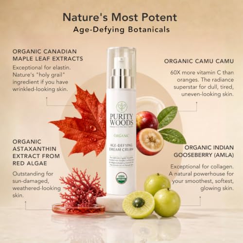 Purity Woods Anti Aging Face Cream, Age Defying Dream Cream, - Product Imagery