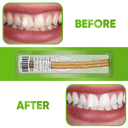 Zenia Sewak Natural Miswak Toothbrush - Vacuum Sealed Natural - Product Imagery