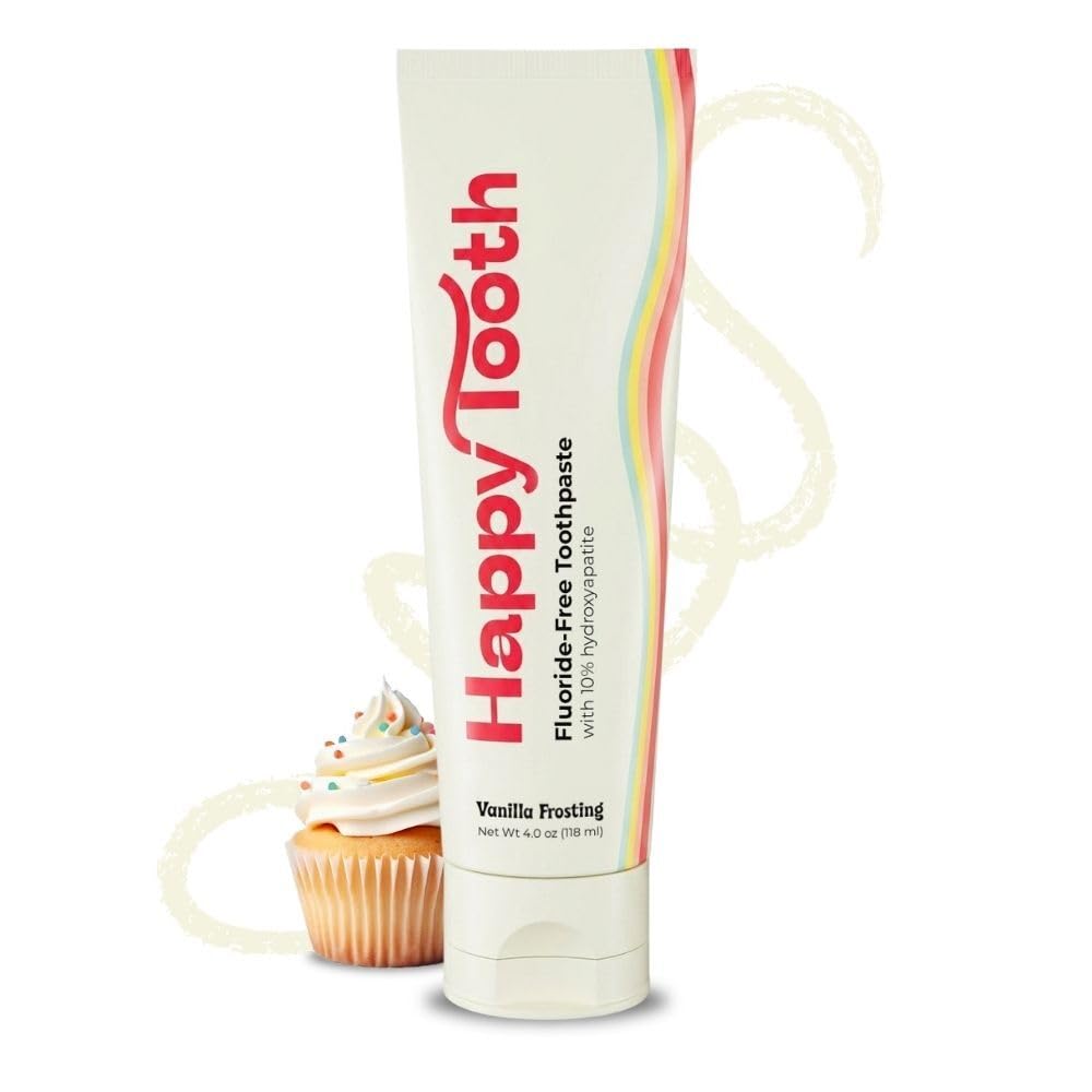 Hydroxyapatite Toothpaste, Whitening, Fluoride Free, Vanilla - Product Imagery