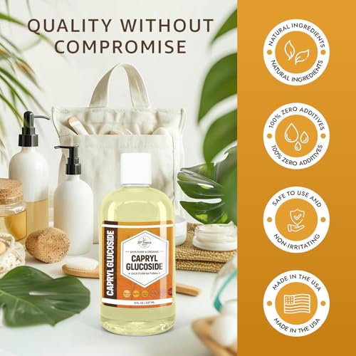 Capryl Glucoside Liquid Surfactant (8 oz) Plant Derived - DIY - Product Imagery