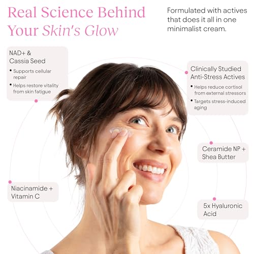 JIYU NAD+ Hydrating Face Moisturizer – Korean Anti-Aging Cream - Product Imagery