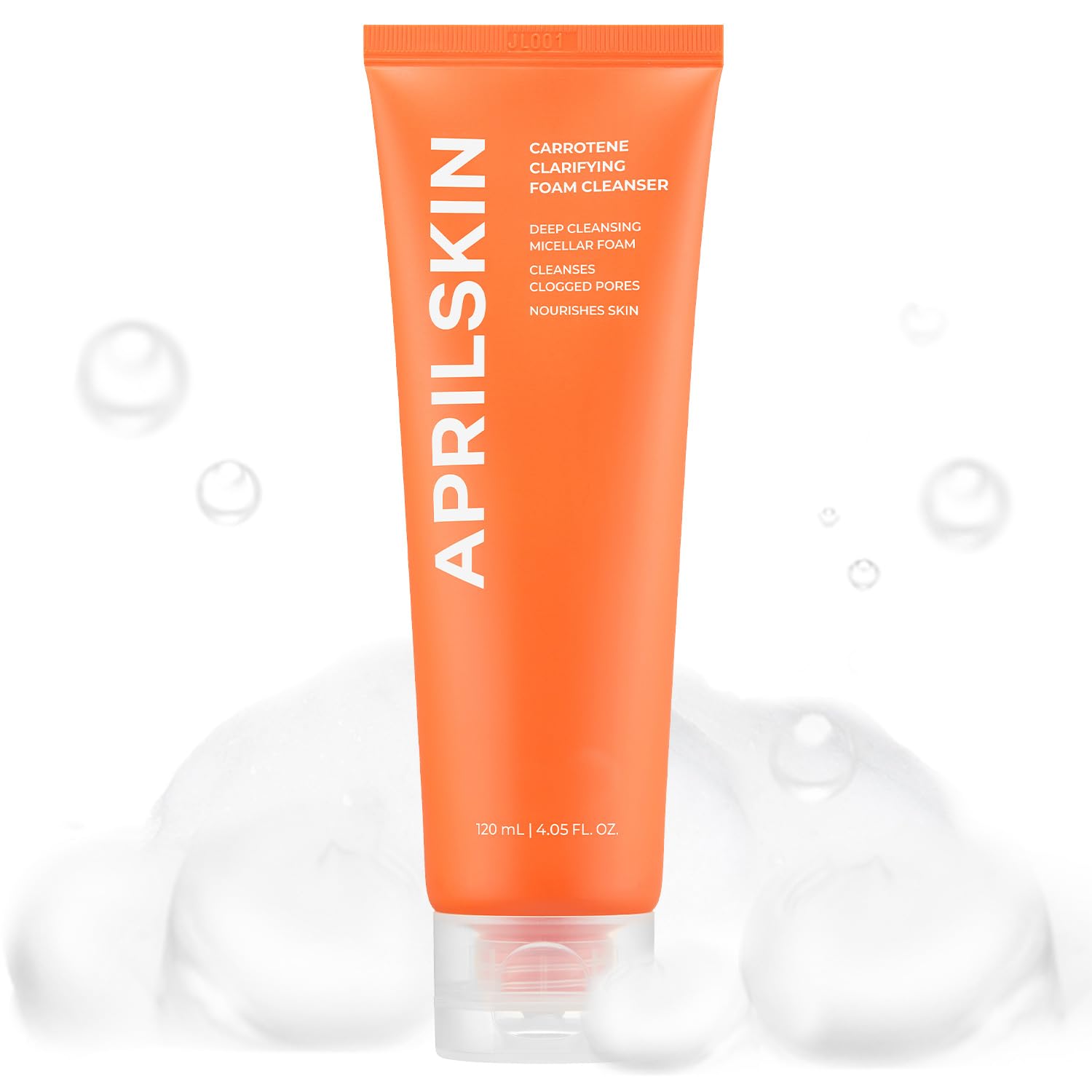 Aprilskin Carrotene Clarifying Foam Cleanser - Deep Cleansing - Product Imagery