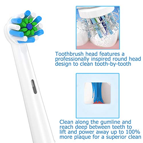 Replacement Toothbrush Heads Compatible with Braun Oral b - Product Imagery