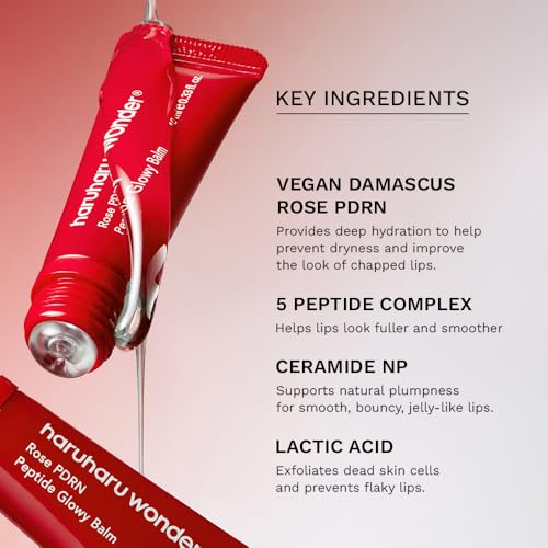HARUHARU wonder Rose PDRN Peptide Glowy Balm, 0.33 fl.oz, Glossy - Product Imagery