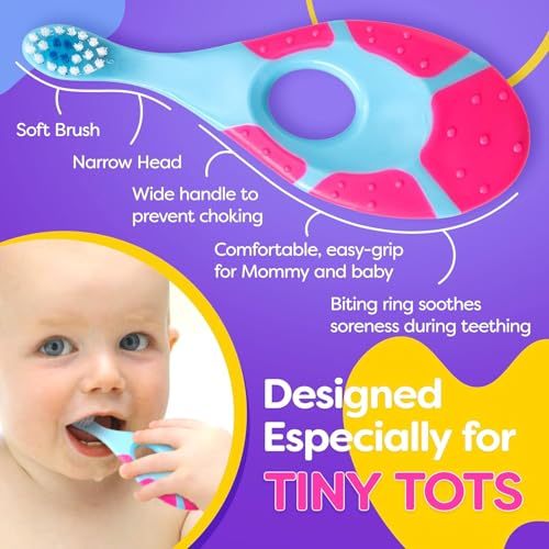 Baby Toothbrush 12 months and up - Toddler Toothbrush - Soft - Product Imagery