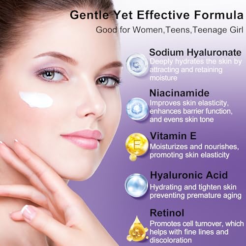 Skin Care Set,6Pcs Tighten, Lift, Firm, Hydrate & Radiant Facial - Product Imagery