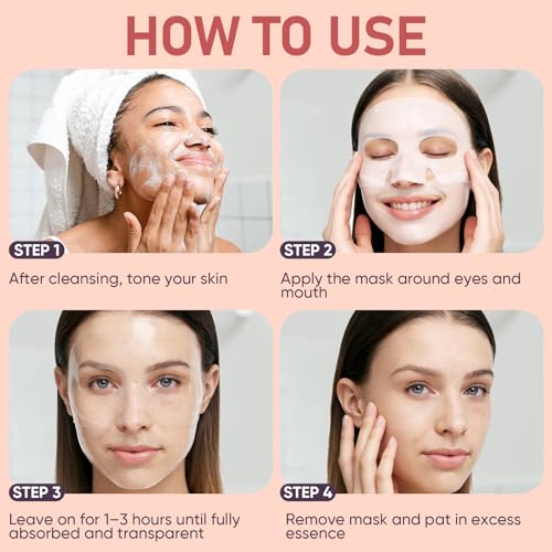 Bio-Collagen Facial Mask 8 EA, Hydrating & Soothing Hydrogel - Product Imagery