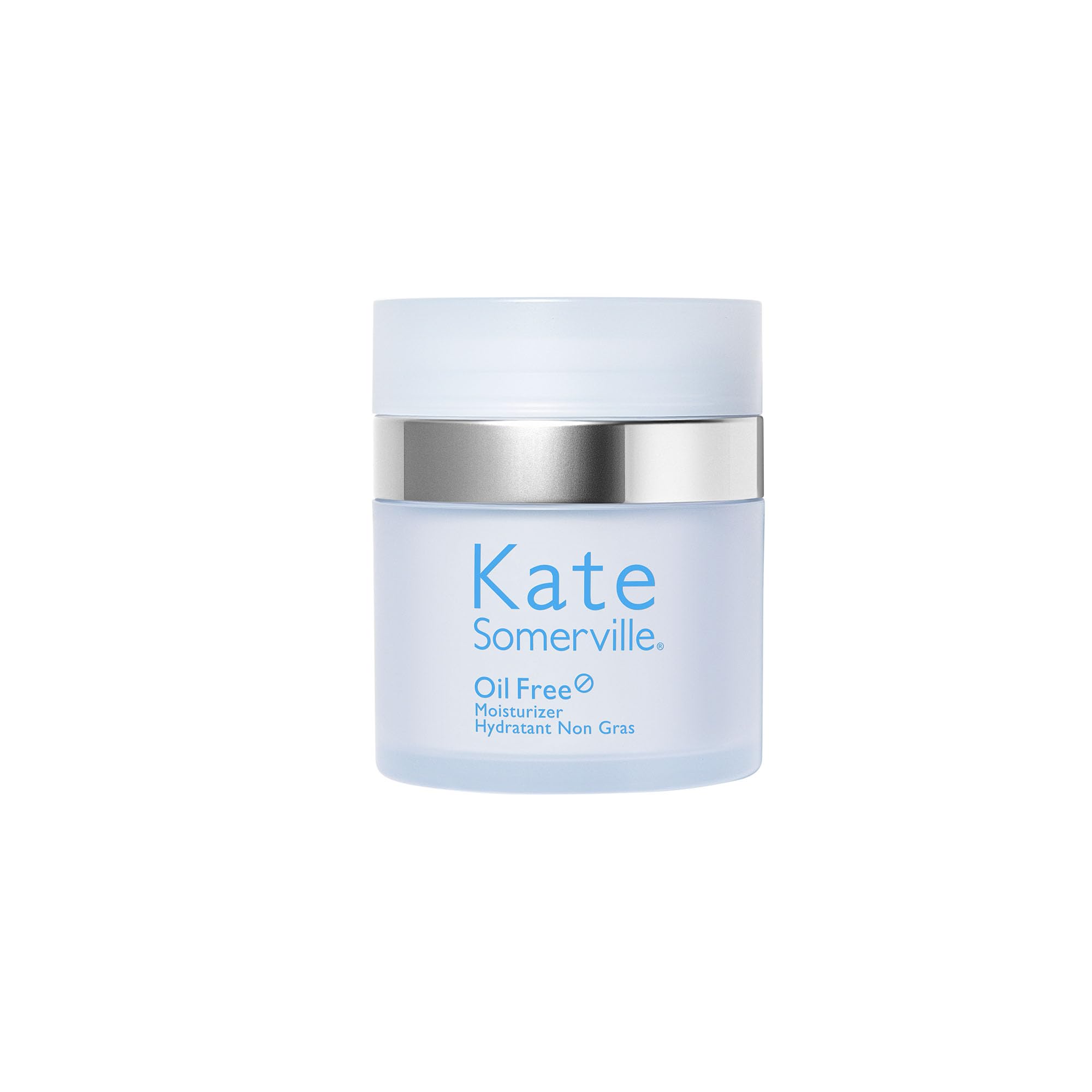 Kate Somerville oil-free moisturizer in a 1.7 fl oz bottle, featuring lightweight, hydrating skincare for oily or acne-prone skin.