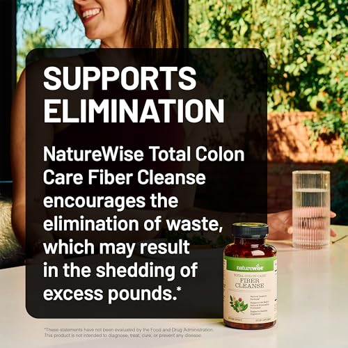 NatureWise Total Colon Care Fiber Cleanse - Natural Laxative - Product Imagery