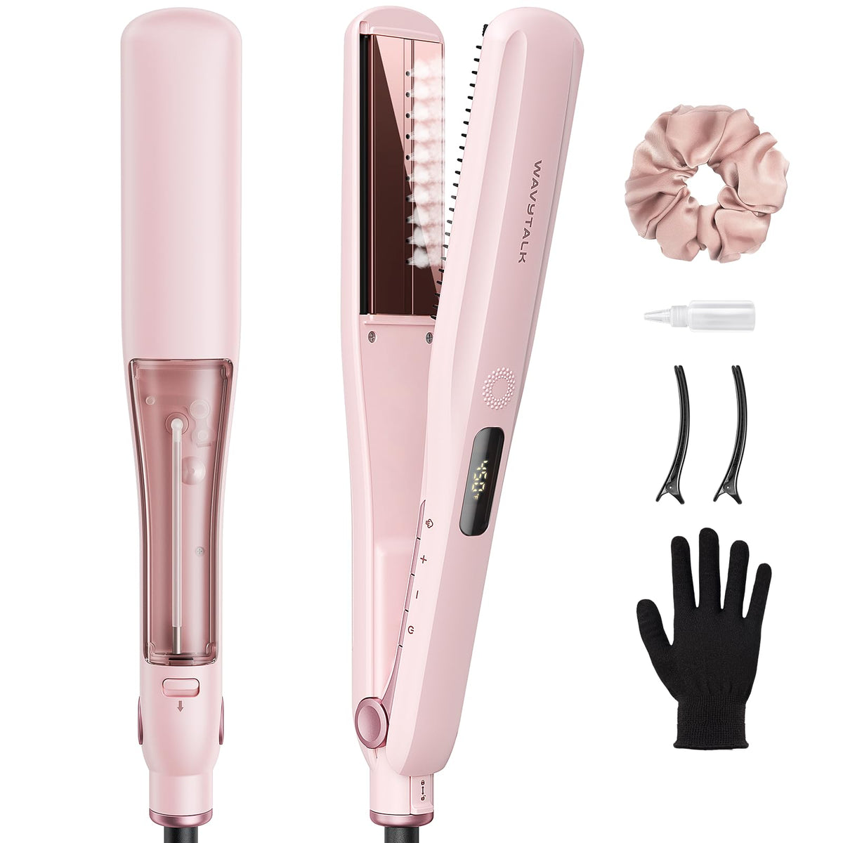 Wavytalk Steam Hair Straightener Steam Sesh for Less Heat Damage, Flat Iron – product photo (Straighteners)