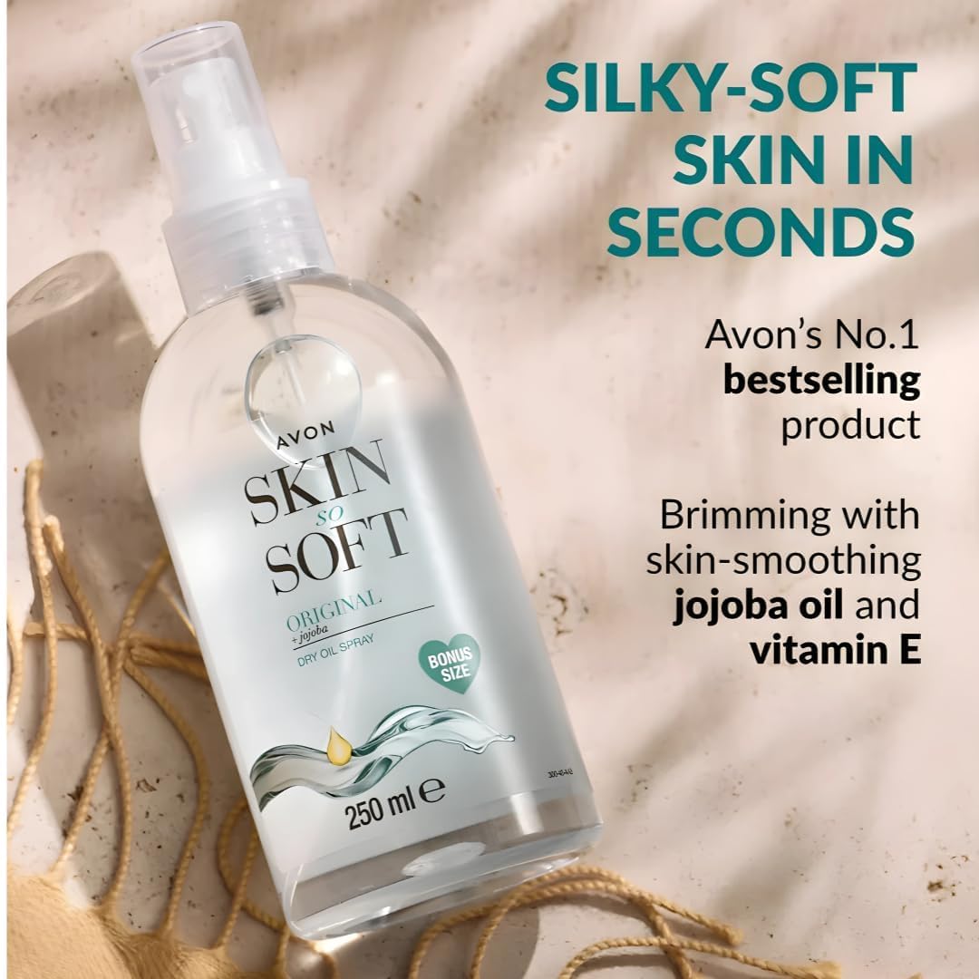 skin so soft Generic Original Jojoba Dry Oil Spray 8.45 fl.oz (Pack of 2) – packaging and label