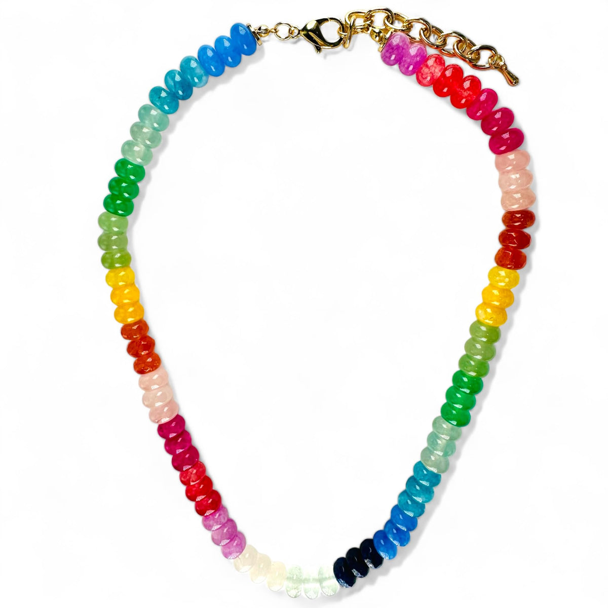Wine Wear Gemstone Resin Bead Necklace - 17in – product photo (Strands)