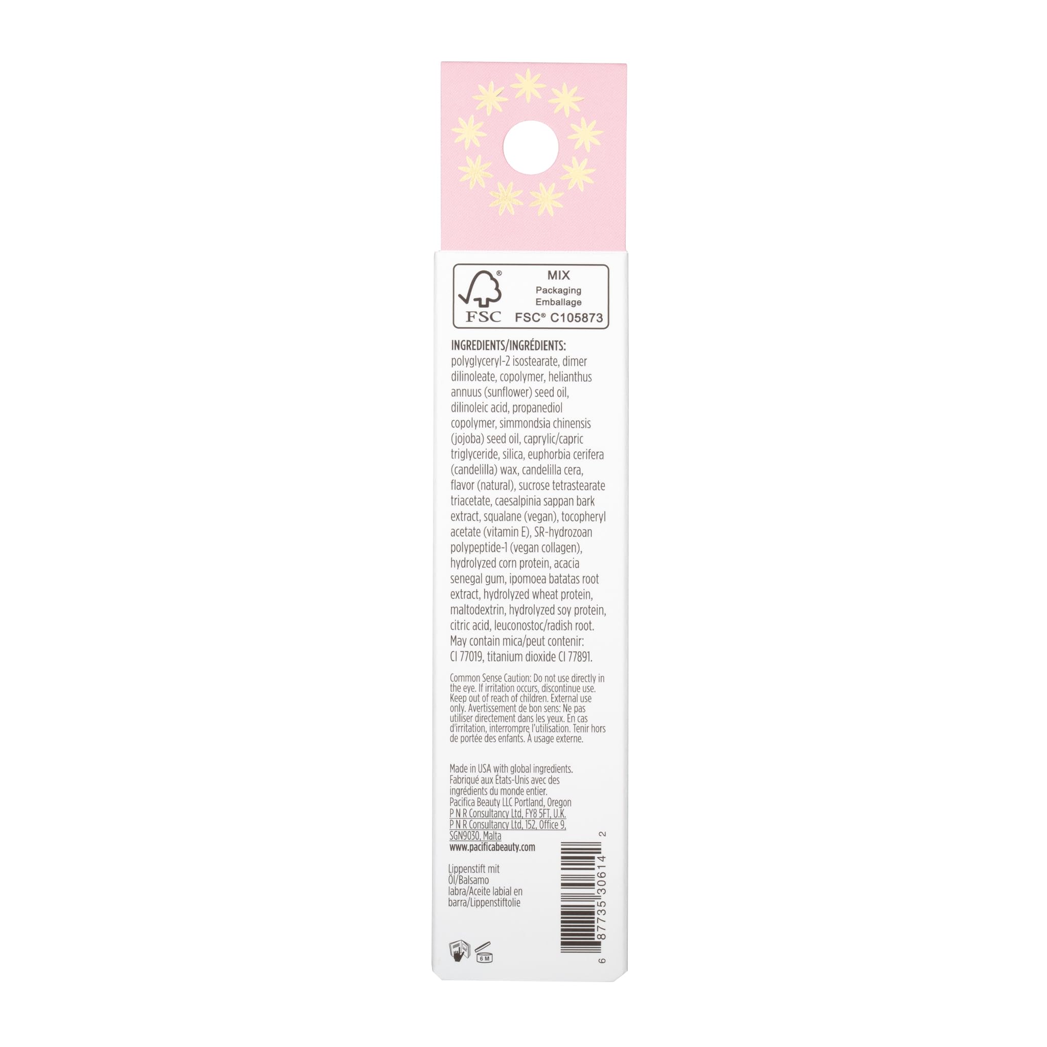 Pacifica Complex Lip Balm Trio featuring vegan, hydrating lip balms in colorful containers, perfect for nourishing lips.