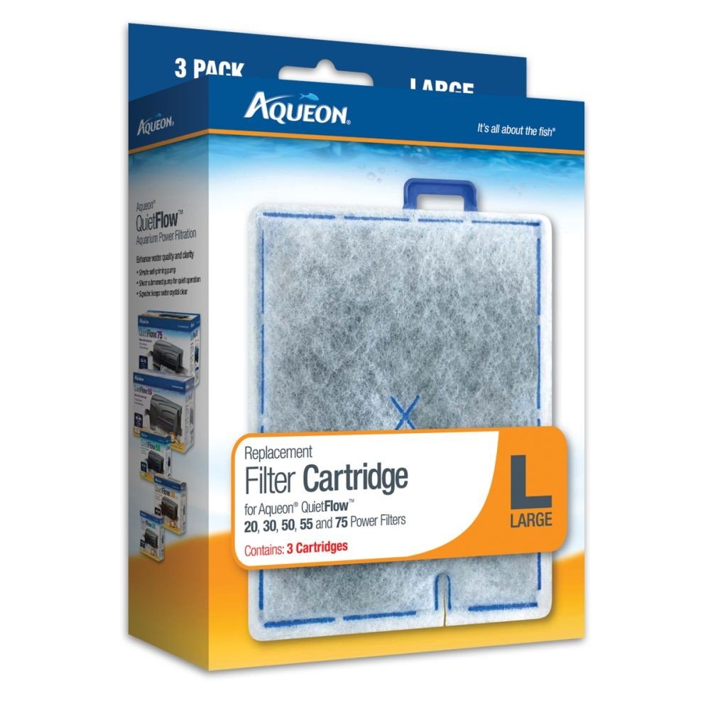 (2 Boxes) Aqueon 06087 Filter Cartridge, Large, 3-Pack each – Rubber