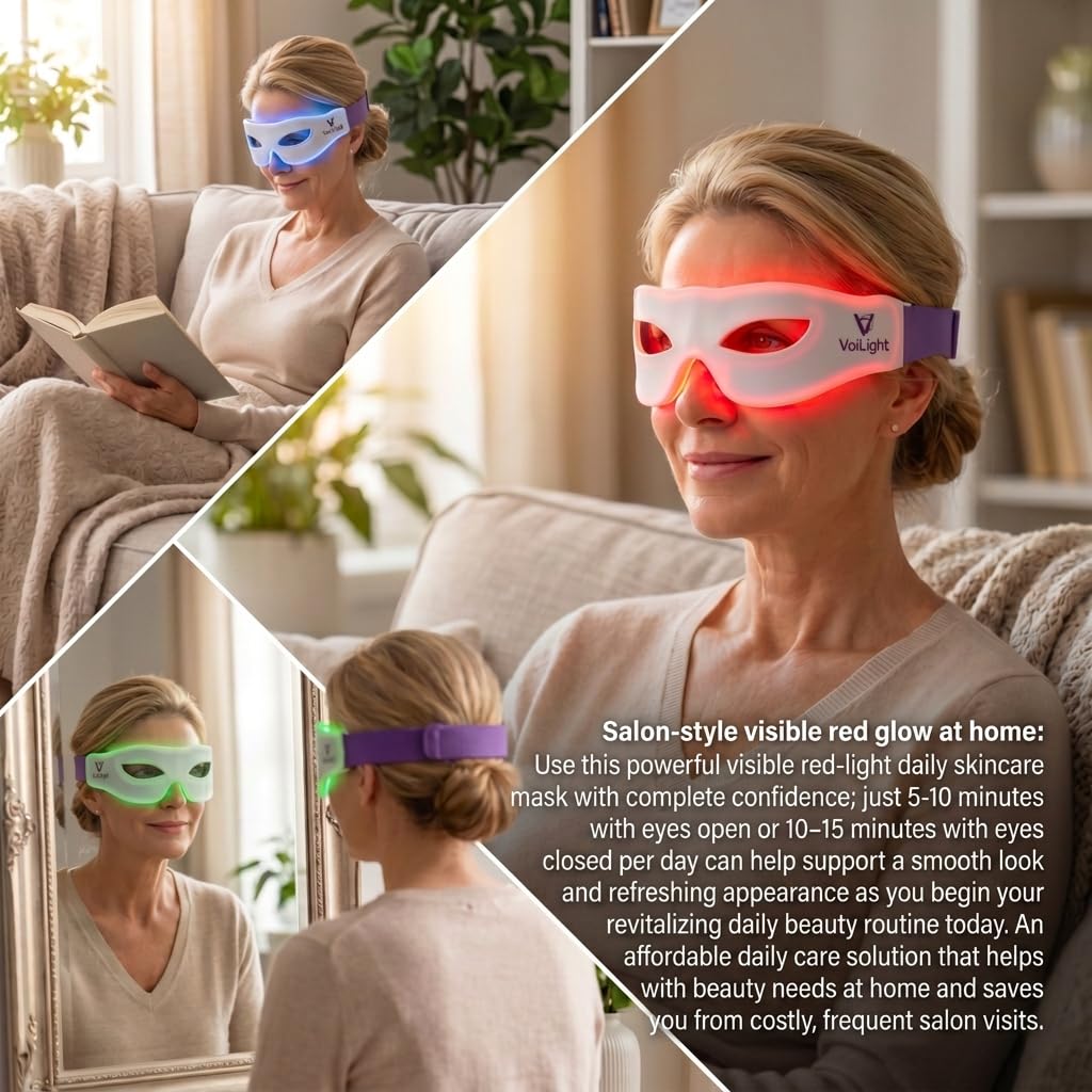 LED Eye Mask 4 Color Spectrum Light Therapy Mask - AuthHair Official Imagery - 4