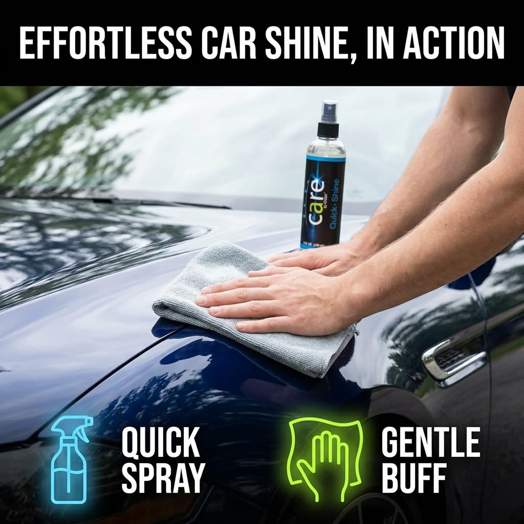 Cilajet Travel Kit, Automotive Car Accessories and Cleaning Supplies, 4-Piece Set with Car Shampoo and Quick-Shine Polis