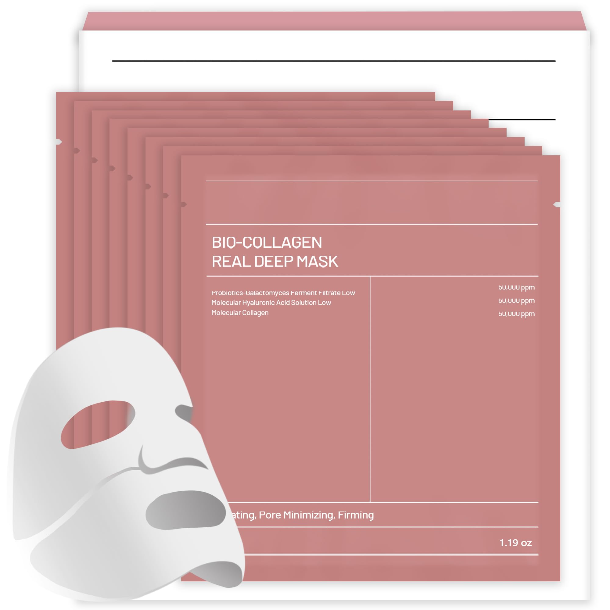 8pcs Collagen Face Mask, Hydrogel Overnight Face Mask for - Product Imagery