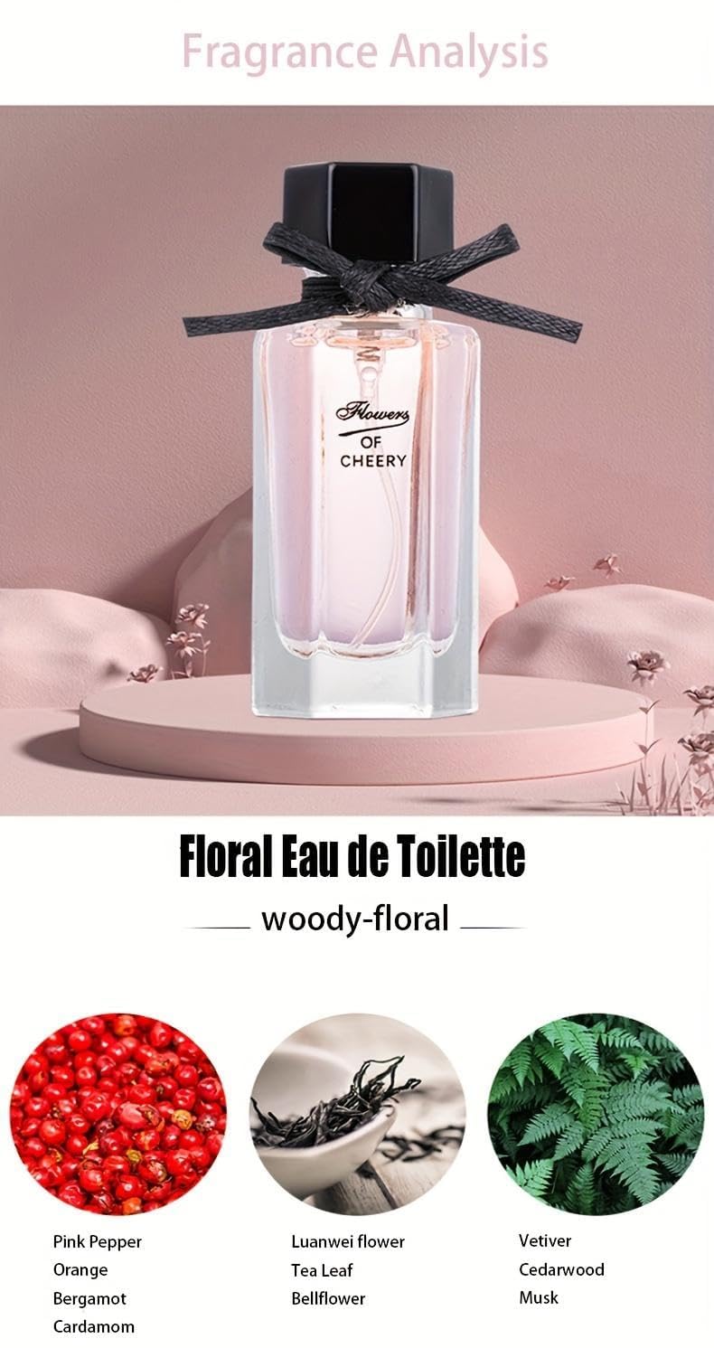 Women's Perfume Set: 4 Floral and Fruity Fragrances in a Gift Box, 105(25ml x3 +30ml) ml Total (3.5oz). Perfect for Gift