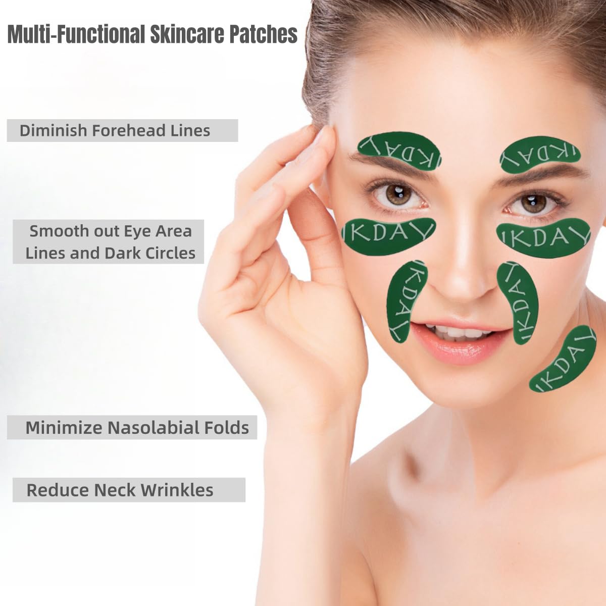 IKDAY Reusable Under Eye Patches | Forever Eye Mask Reusable Eye Gel Pads | Silicone Eye Patches for Wrinkles &Puffy Eye