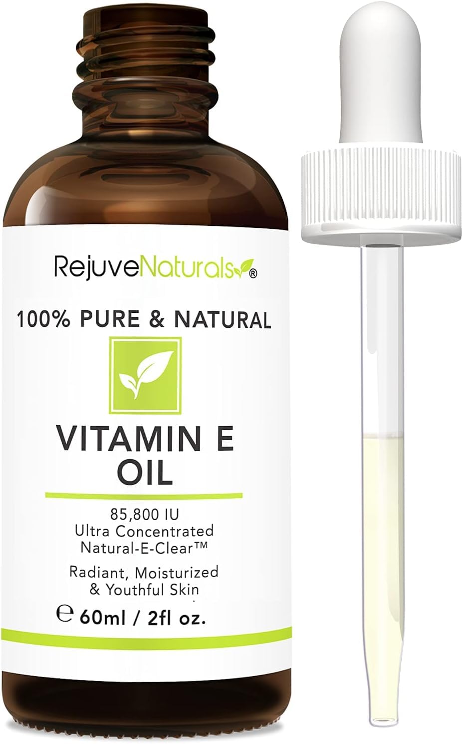 RejuveNaturals Organic Castor Oil (16oz Glass Bottle) + 100% Pure & Natural Vitamin E Oil (2oz) | Ultimate Hair, Lash & Skin Repair Bundle | Cold Pressed, Hexane-Free, Non-GMO | Deep Moisture, Growth
