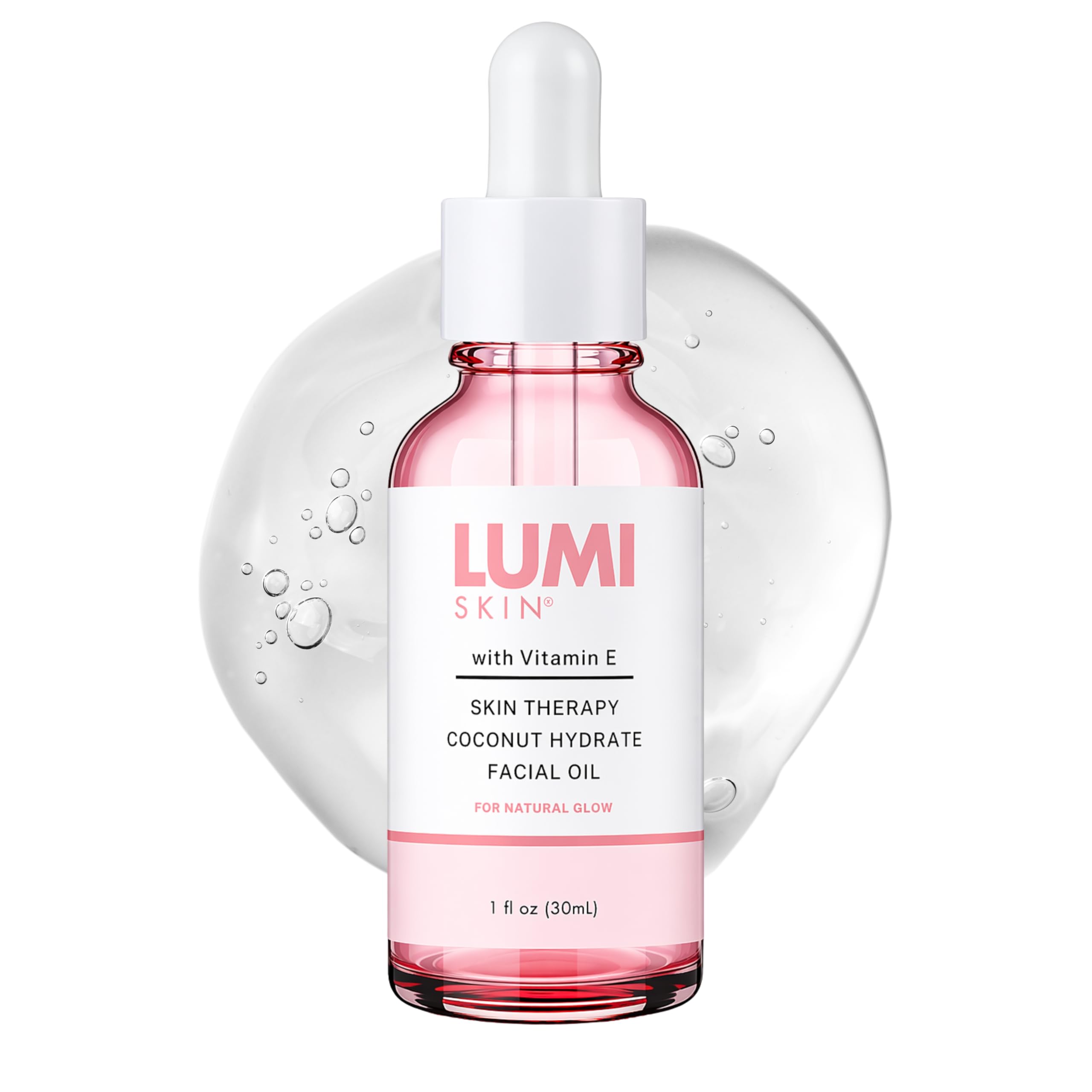 FACIAL OIL WITH COCONUT AND VITAMIN E FOR HYDRATION – - Product Imagery