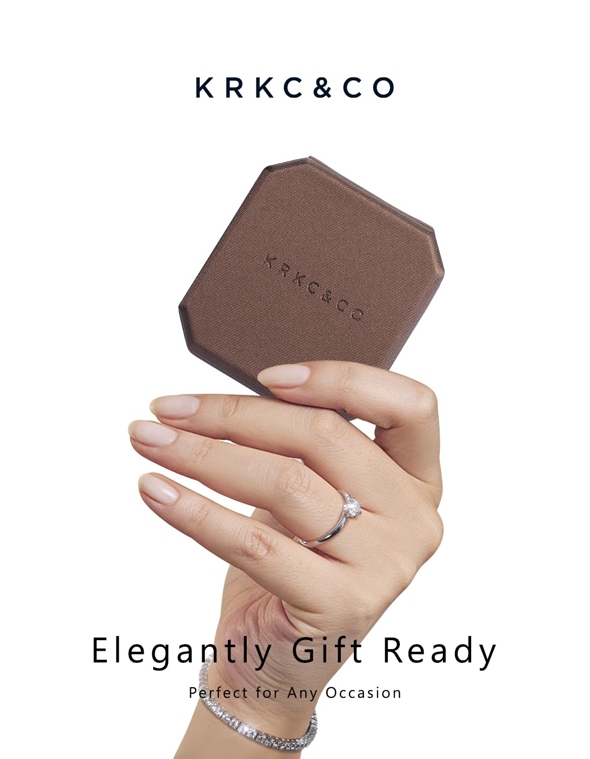 KRKC&CO KEEP REAL KEEP CHAMPION KRKC&CO Lab Grown Moissanite Stud Earrings for Women, Hypoallergenic – D-Color D-Color D