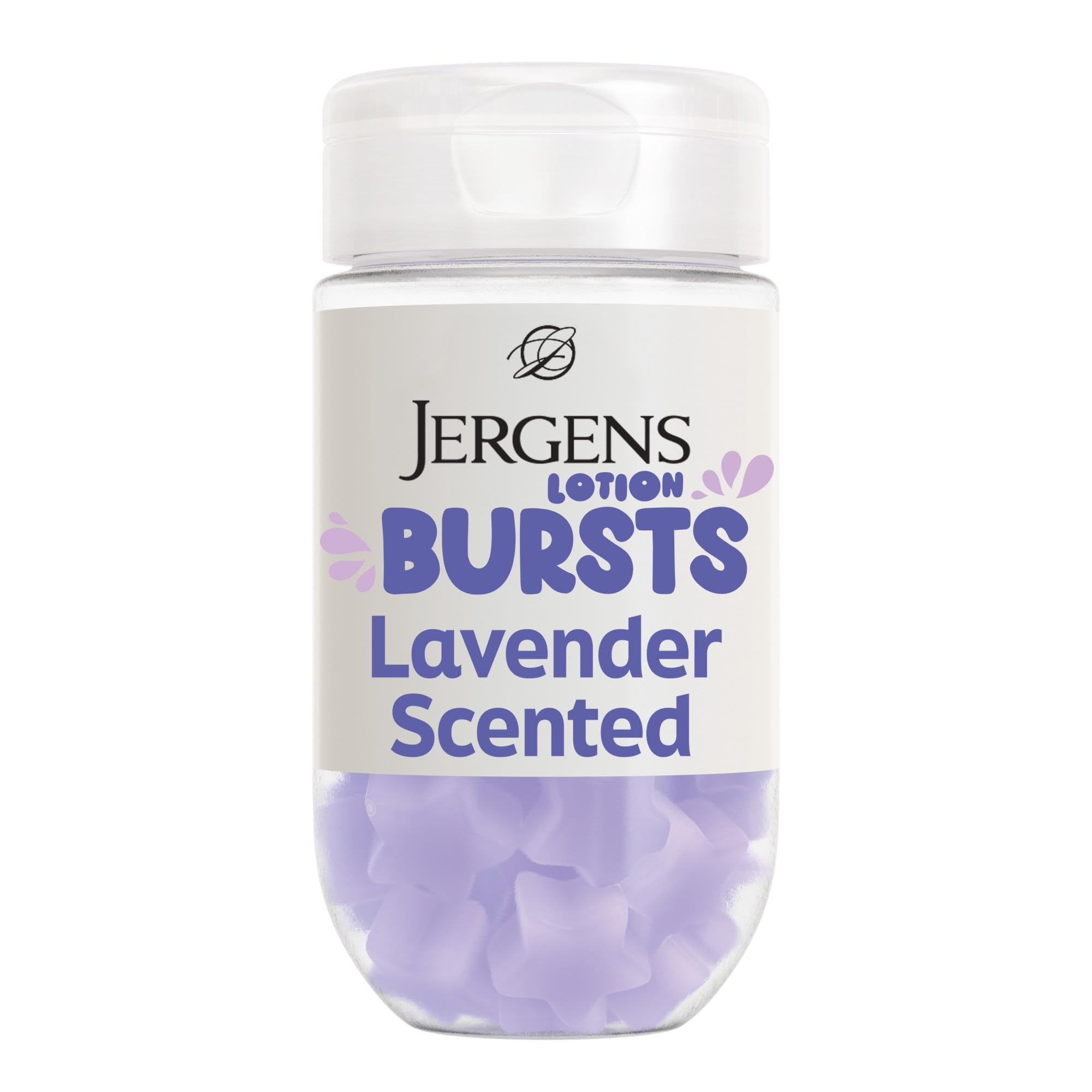 Jergens Lavender Star-Shaped Lotion Bursts Moisturizer for - Product Imagery
