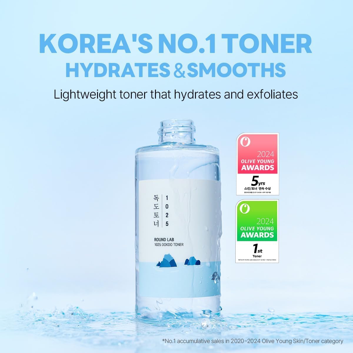 ROUND LAB 1025 Dokdo Toner 16.91 Fl Oz – Unscented